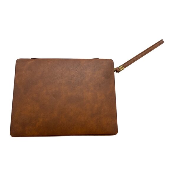 Travel Backgammon Game Leather Zippered Case SKor Mor - Picture 2 of 4